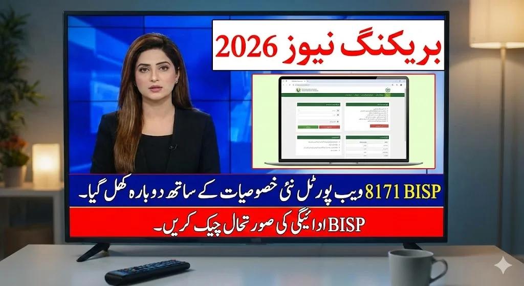 Breaking News 2026: BISP 8171 Web Portal Reopens With New Features – Check BISP Payment Status