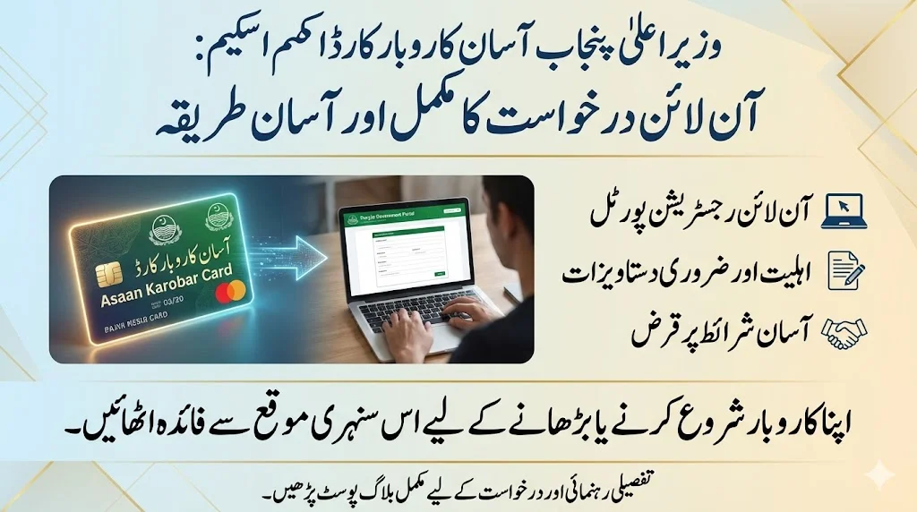 How To Apply For CM Punjab Asaan Karobar Card Scheme