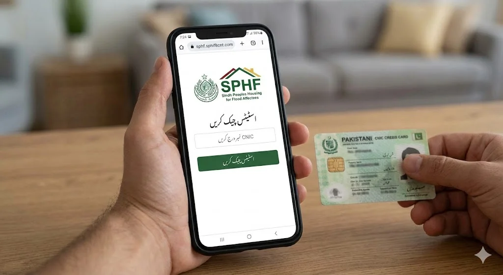 SPHF Status Check via CNIC