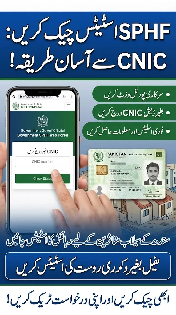 SPHF Status Check via CNIC