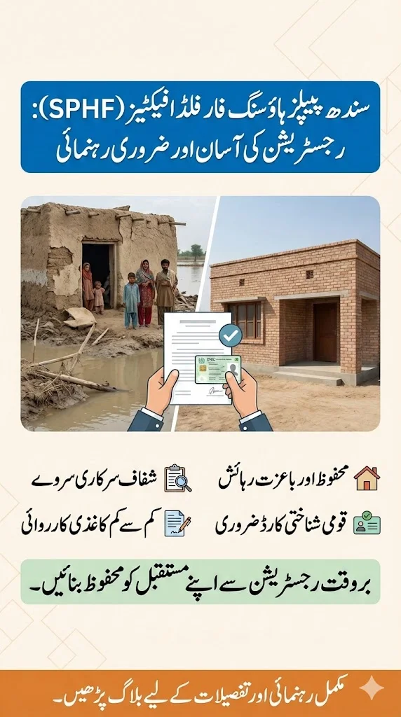 Sindh People’s Housing For Flood Affectees (SPHF) Registration Essential And Effortless Guide