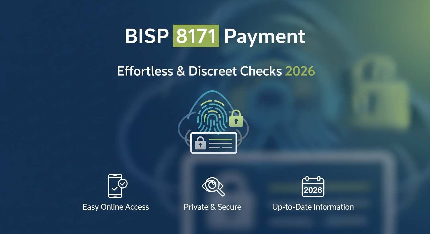 BISP 8171 Payment: Effortless & Discreet Checks 2026