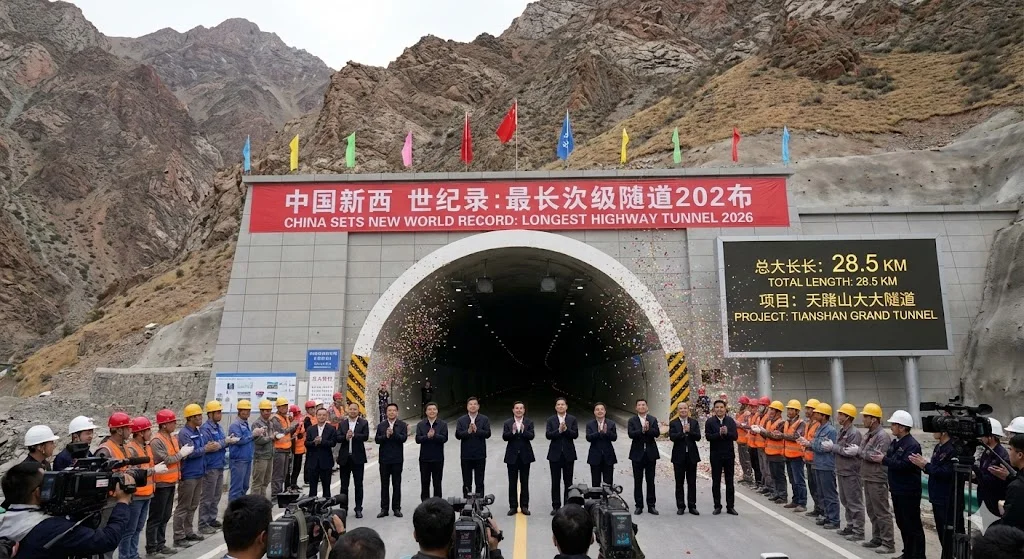 China Sets a New World Record in Highway Tunnel Construction