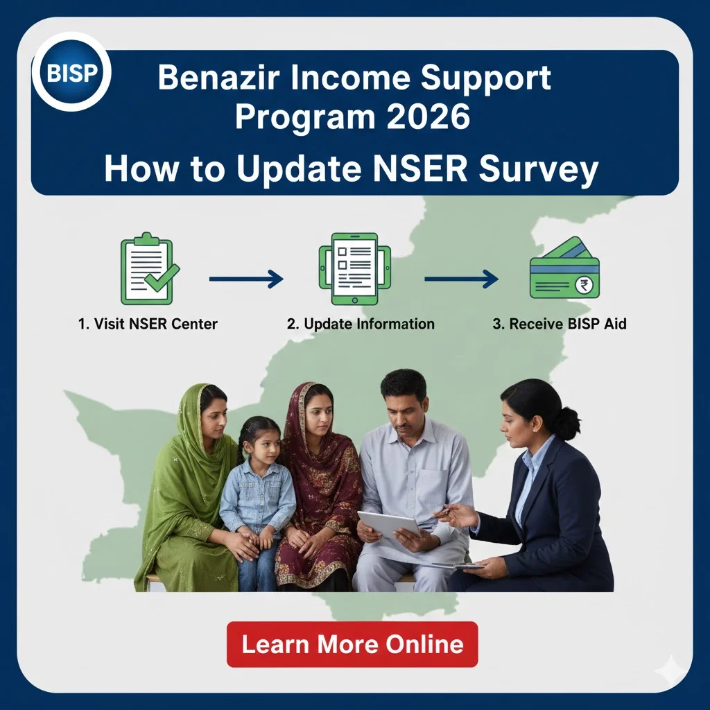 How to Update NSER Survey for BISP 2026